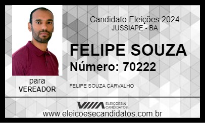 Candidato FELIPE SOUZA 2024 - JUSSIAPE - Eleições