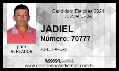 Candidato JADIEL 2024 - JUSSIAPE - Eleições