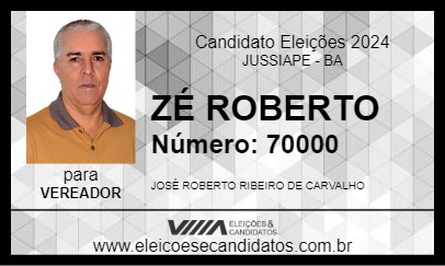 Candidato ZÉ ROBERTO 2024 - JUSSIAPE - Eleições