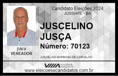 Candidato JUSCELINO JUSÇA 2024 - JUSSIAPE - Eleições