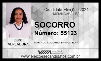 Candidato SOCORRO 2024 - MIRANGABA - Eleições