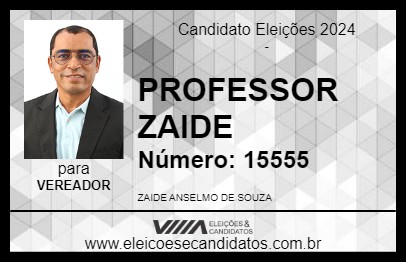 Candidato PROFESSOR ZAIDE 2024 - BREJÕES - Eleições