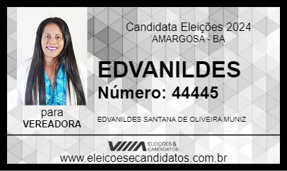 Candidato EDVANILDES 2024 - AMARGOSA - Eleições