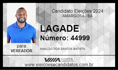 Candidato LAGADE 2024 - AMARGOSA - Eleições