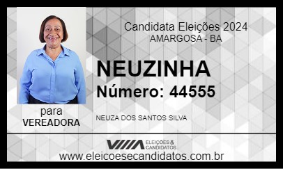 Candidato NEUZINHA 2024 - AMARGOSA - Eleições