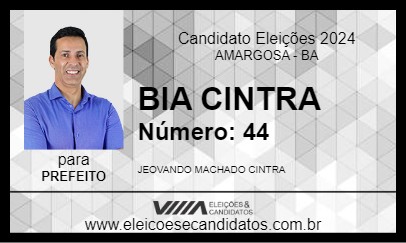 Candidato BIA CINTRA 2024 - AMARGOSA - Eleições