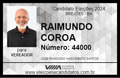 Candidato RAIMUNDO COROA 2024 - BREJÕES - Eleições