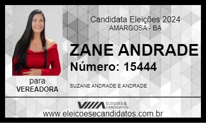 Candidato ZANE ANDRADE 2024 - AMARGOSA - Eleições