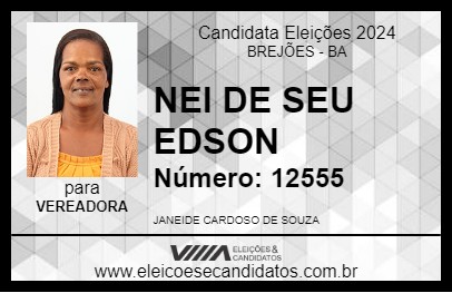 Candidato NEI DE SEU EDSON 2024 - BREJÕES - Eleições