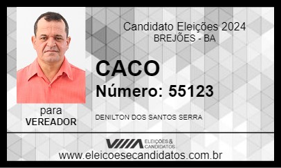 Candidato CACO 2024 - BREJÕES - Eleições