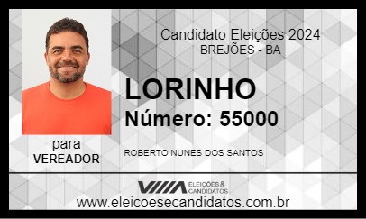 Candidato LORINHO 2024 - BREJÕES - Eleições