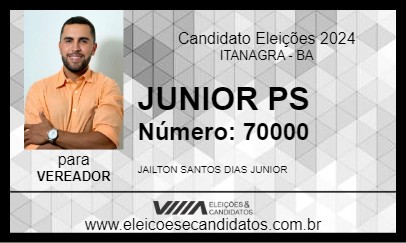 Candidato JUNIOR PS 2024 - ITANAGRA - Eleições