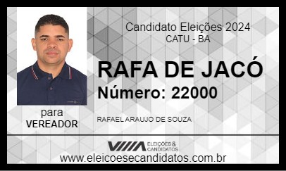 Candidato RAFA DE JACÓ 2024 - CATU - Eleições