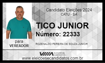 Candidato TICO JUNIOR 2024 - CATU - Eleições