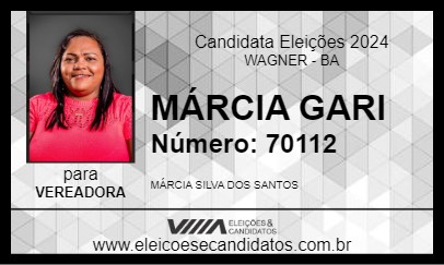 Candidato MÁRCIA GARI 2024 - WAGNER - Eleições