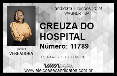 Candidato CREUSA DO HOSPITAL 2024 - WAGNER - Eleições