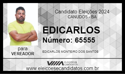 Candidato EDICARLOS 2024 - CANUDOS - Eleições