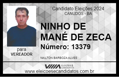 Candidato NINHO DE MANÉ DE ZECA 2024 - CANUDOS - Eleições