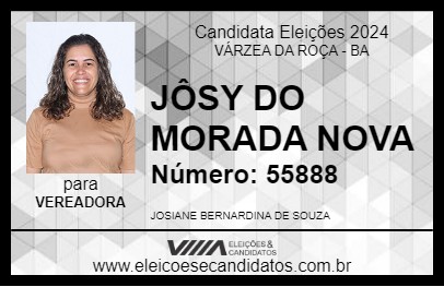 Candidato JÔSY DO MORADA NOVA 2024 - VÁRZEA DA ROÇA - Eleições