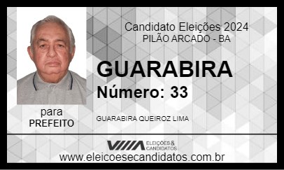 Candidato GUARABIRA 2024 - PILÃO ARCADO - Eleições