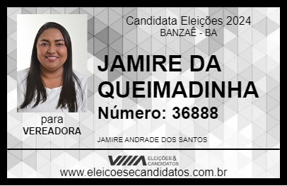 Candidato JAMIRE DA QUEIMADINHA 2024 - BANZAÊ - Eleições