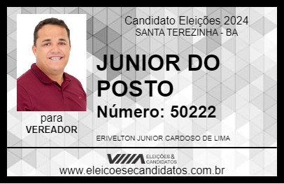 Candidato JUNIOR DO POSTO 2024 - SANTA TEREZINHA - Eleições