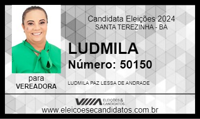 Candidato LUDMILA 2024 - SANTA TEREZINHA - Eleições