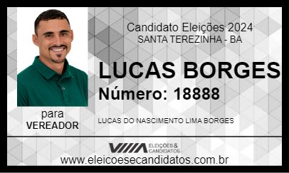 Candidato LUCAS BORGES 2024 - SANTA TEREZINHA - Eleições