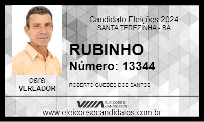 Candidato RUBINHO 2024 - SANTA TEREZINHA - Eleições