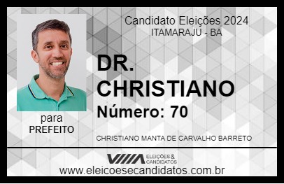 Candidato DR. CHRISTIANO 2024 - ITAMARAJU - Eleições