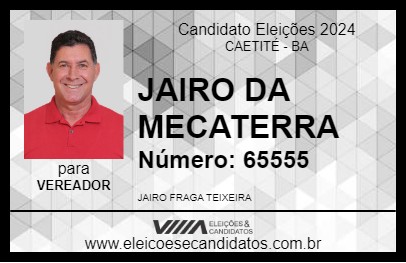 Candidato JAIRO DA MECATERRA 2024 - CAETITÉ - Eleições