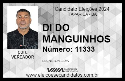 Candidato DI DO MANGUINHOS 2024 - ITAPARICA - Eleições