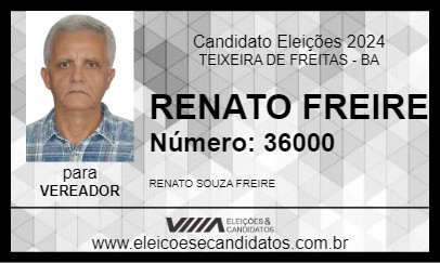 Candidato RENATO FREIRE 2024 - TEIXEIRA DE FREITAS - Eleições