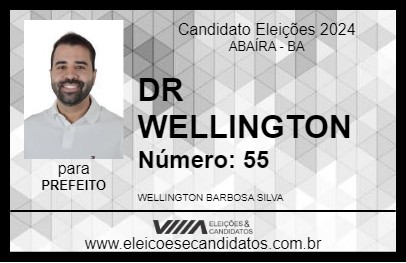 Candidato DR WELLINGTON 2024 - ABAÍRA - Eleições