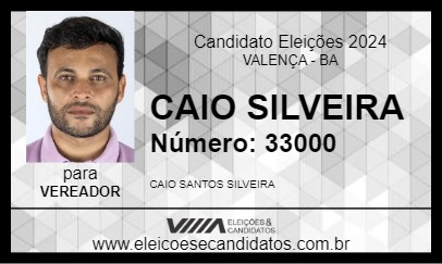 Candidato CAIO  SILVEIRA 2024 - VALENÇA - Eleições