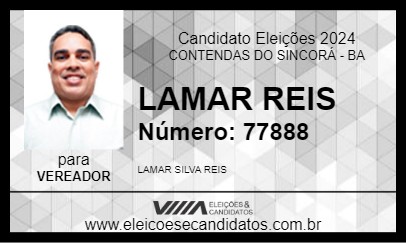 Candidato LAMAR REIS 2024 - CONTENDAS DO SINCORÁ - Eleições