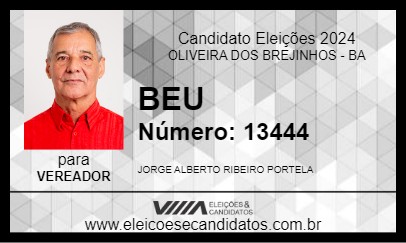 Candidato BEU 2024 - OLIVEIRA DOS BREJINHOS - Eleições