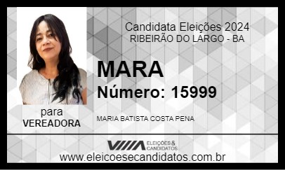 Candidato MARA 2024 - RIBEIRÃO DO LARGO - Eleições