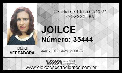 Candidato JOILCE 2024 - GONGOGI - Eleições