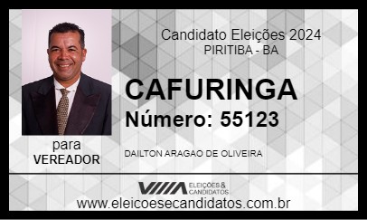 Candidato CAFURINGA 2024 - PIRITIBA - Eleições