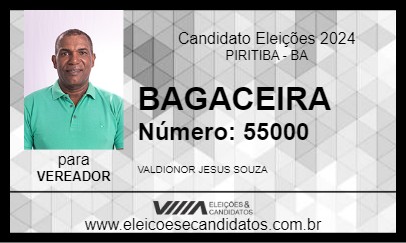 Candidato BAGACEIRA 2024 - PIRITIBA - Eleições