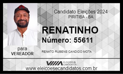 Candidato RENATINHO 2024 - PIRITIBA - Eleições