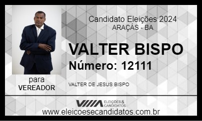 Candidato VALTER BISPO 2024 - ARAÇÁS - Eleições