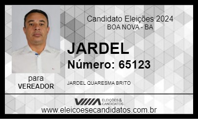 Candidato JARDEL 2024 - BOA NOVA - Eleições