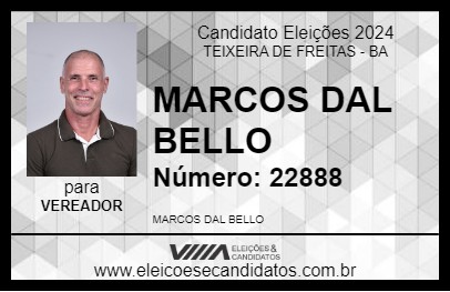 Candidato MARCOS DAL BELLO 2024 - TEIXEIRA DE FREITAS - Eleições