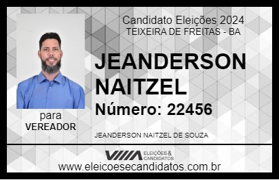 Candidato JEANDERSON NAITZEL 2024 - TEIXEIRA DE FREITAS - Eleições