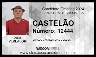 Candidato CASTELÃO 2024 - SANTA RITA DE CÁSSIA - Eleições