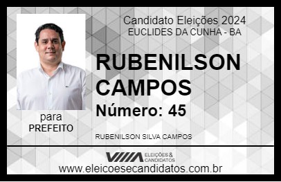 Candidato RUBENILSON CAMPOS 2024 - EUCLIDES DA CUNHA - Eleições