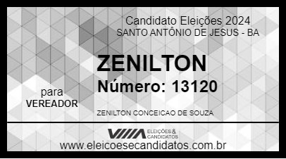 Candidato ZENILTON 2024 - SANTO ANTÔNIO DE JESUS - Eleições