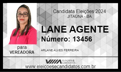 Candidato LANE AGENTE 2024 - JITAÚNA - Eleições